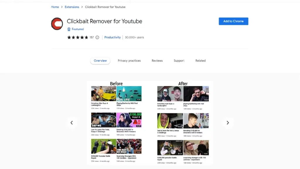 Clickbait Remover