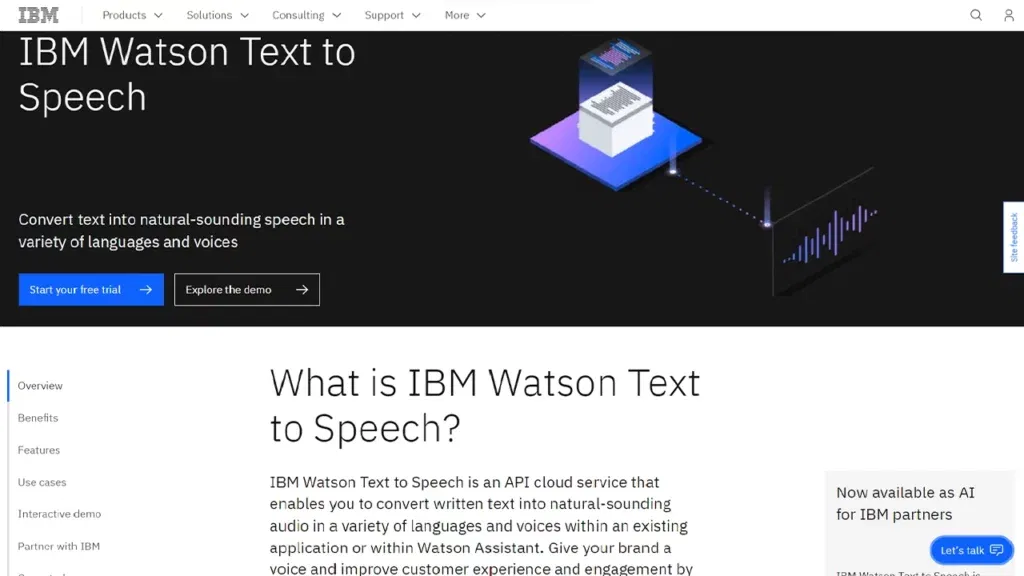 IBM Watson Text to Speech