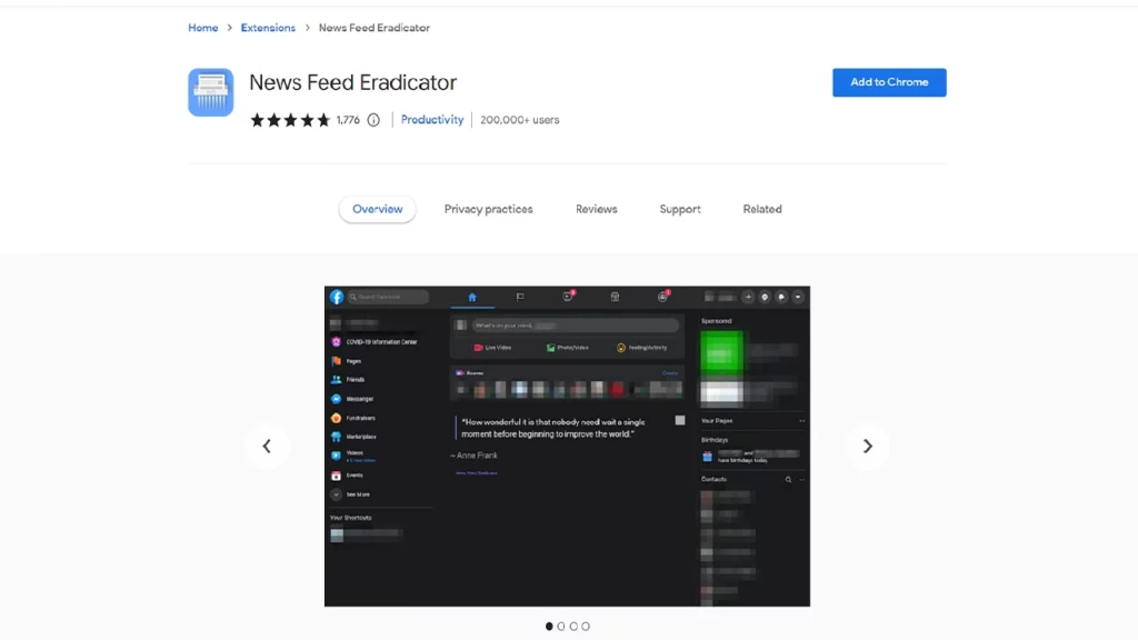 News Feed Eradicator