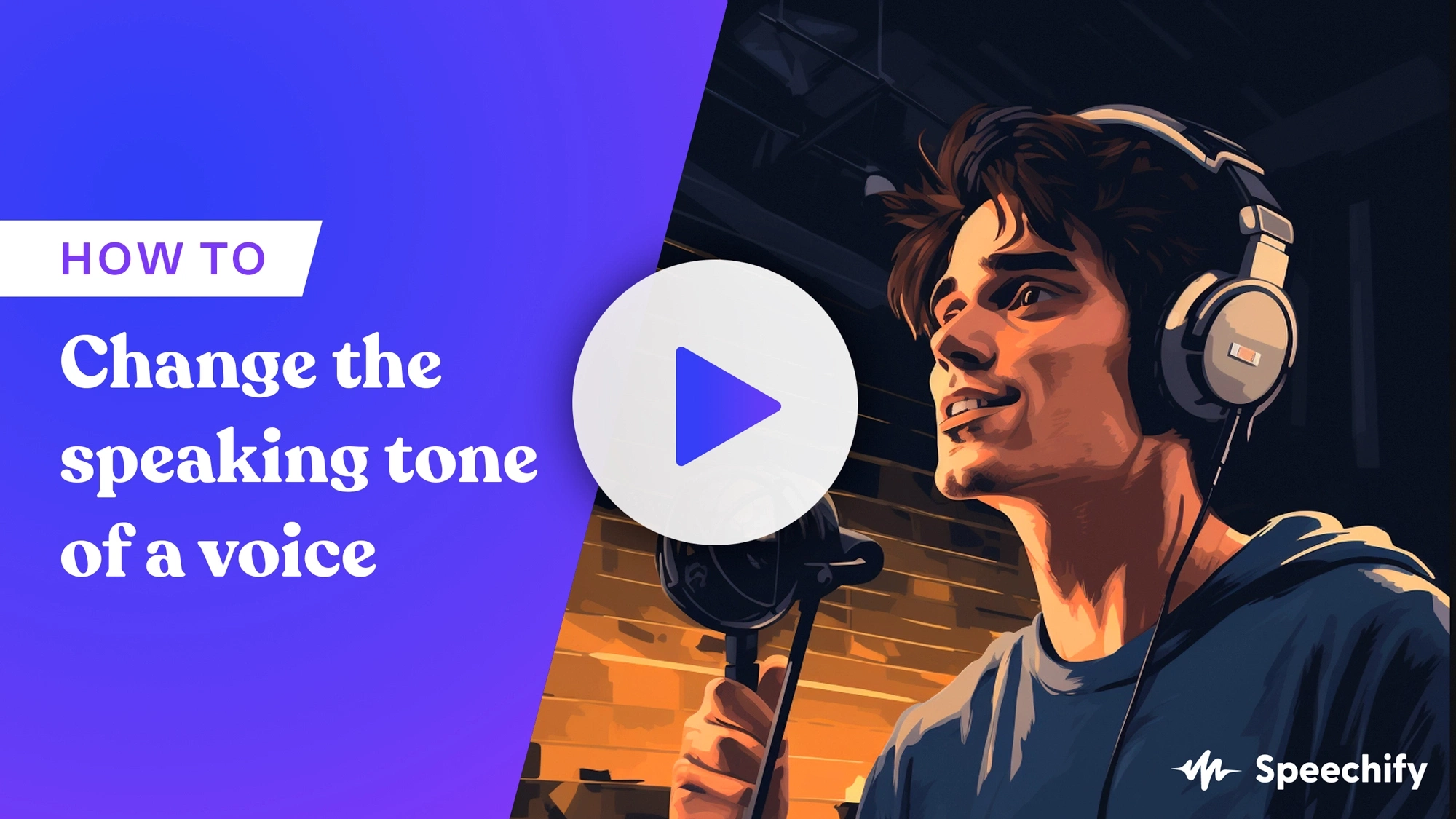 How to change the speaking tone of a voice