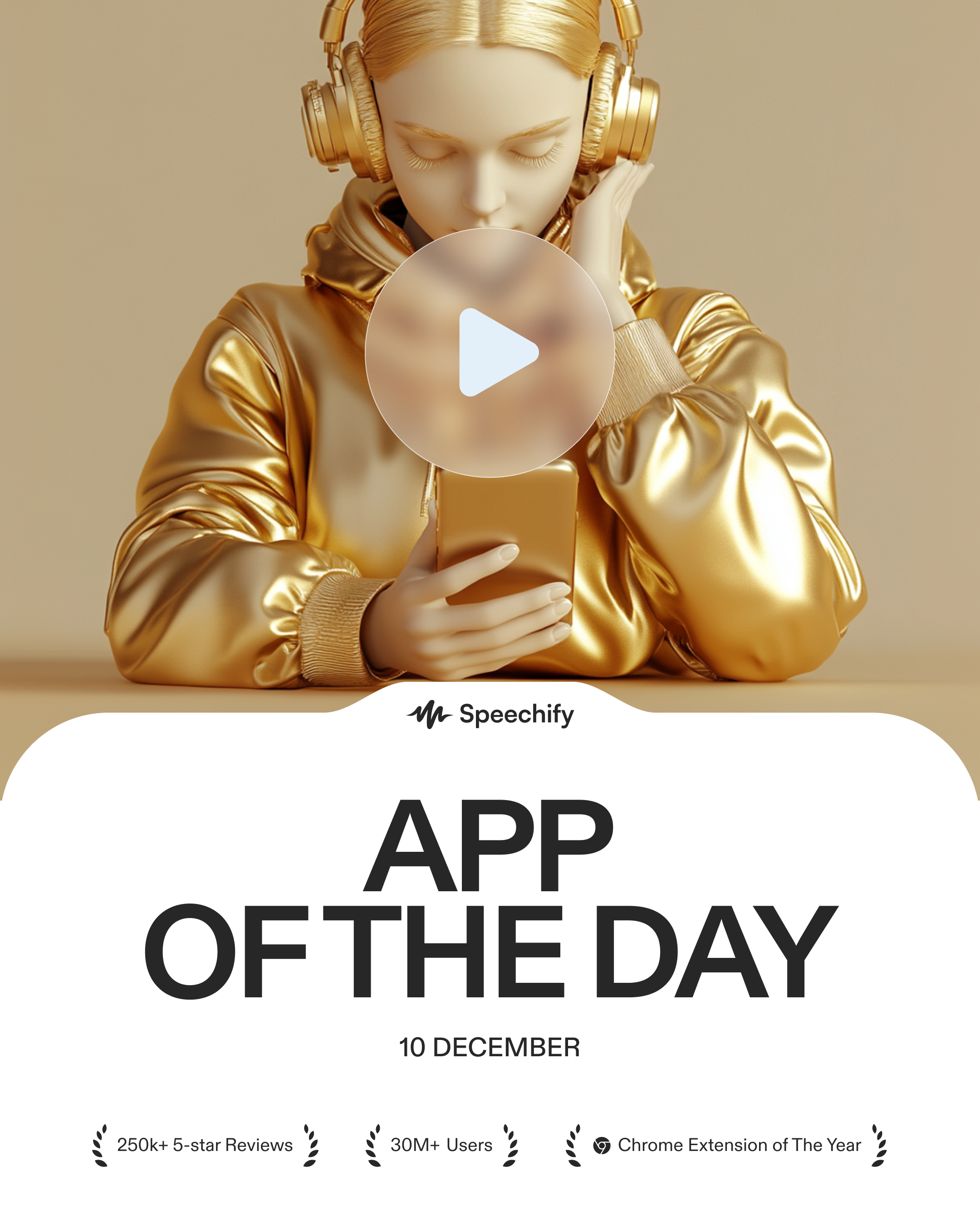 Speechify is App of The Day