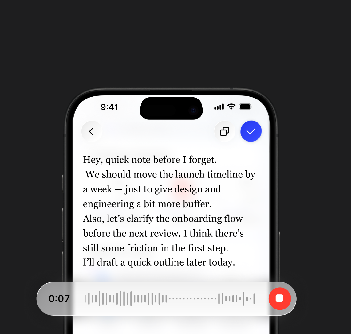 Speechify AI Voice Notetaker for Phone