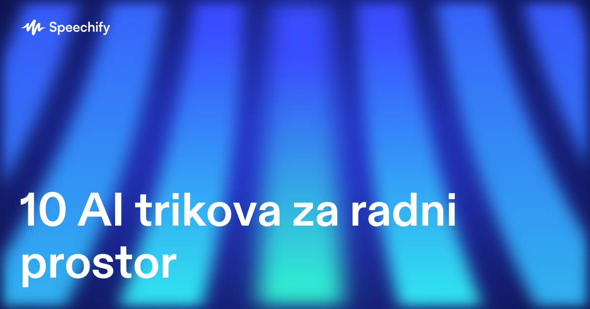 10 AI trikova za radni prostor
