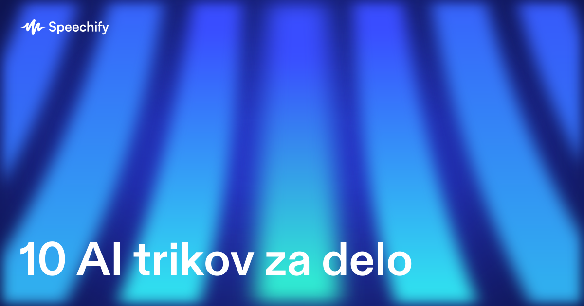10 AI trikov za delo