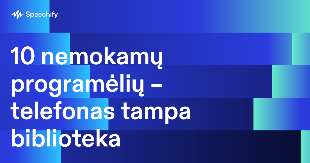 10 nemokamų programėlių – telefonas tampa biblioteka