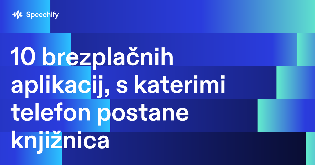 10 brezplačnih aplikacij, s katerimi telefon postane knjižnica