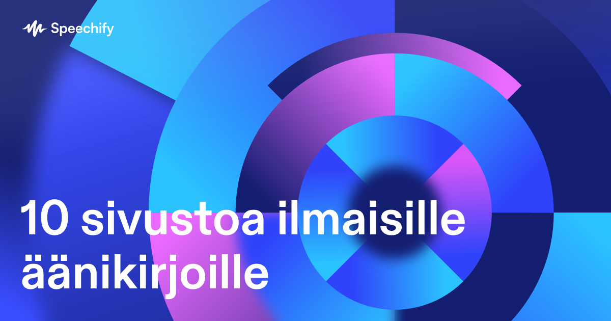 10 sivustoa ilmaisille äänikirjoille