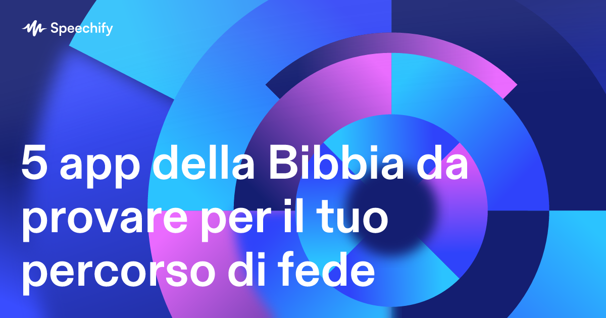 5 app della Bibbia da provare per il tuo percorso di fede