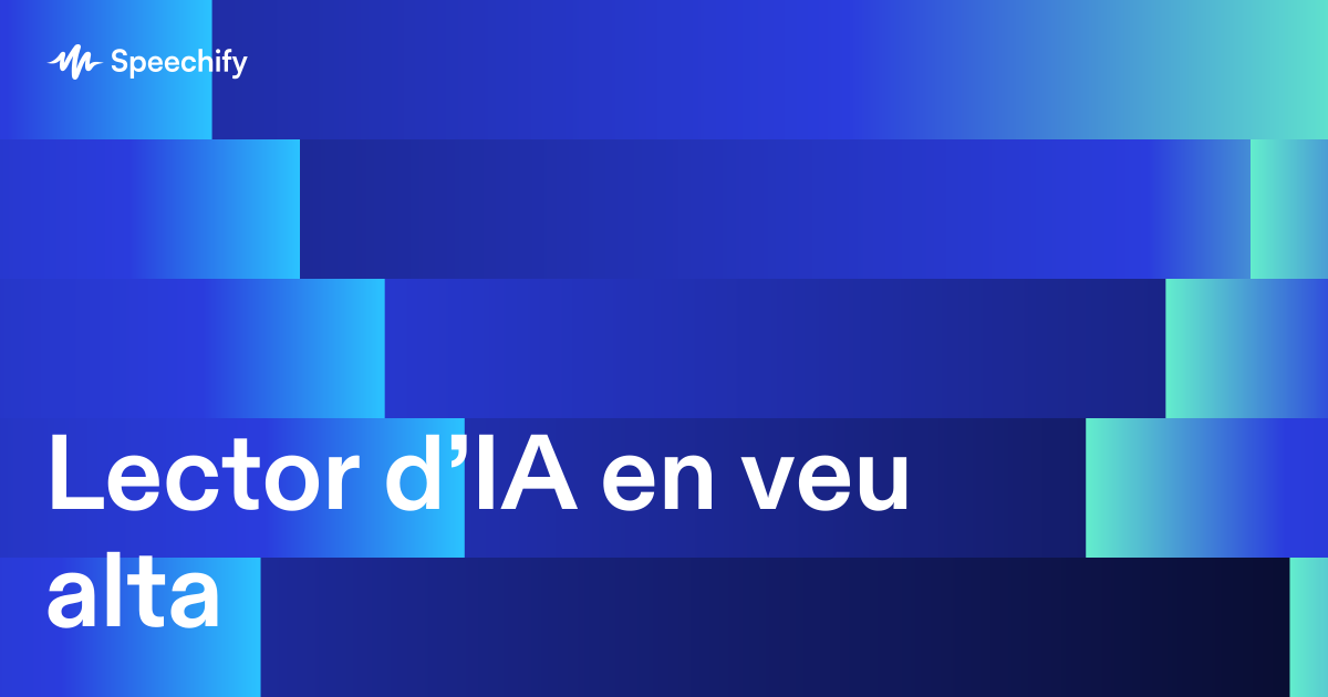 Lector d’IA en veu alta