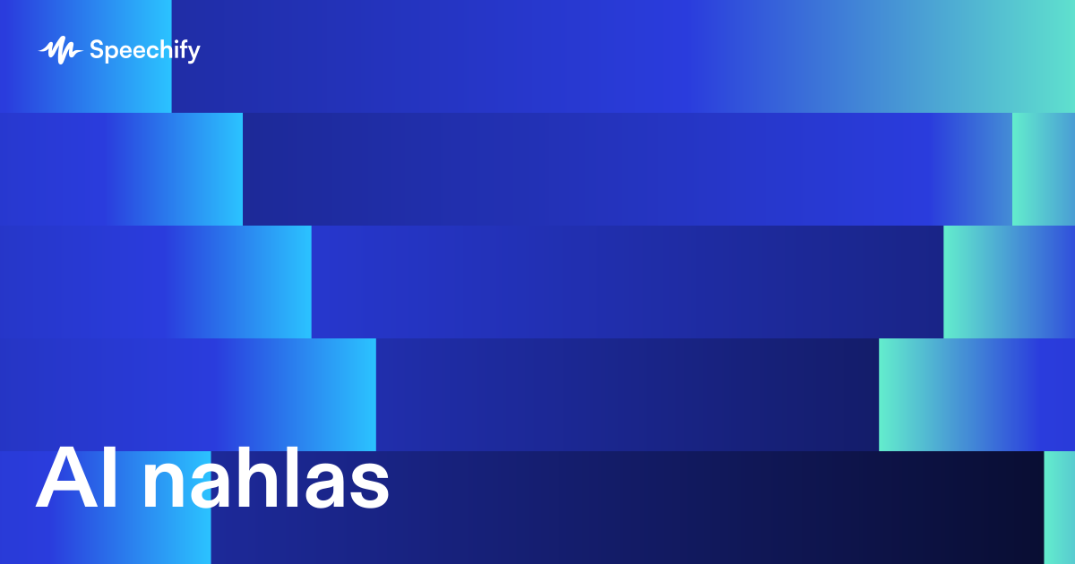 AI nahlas