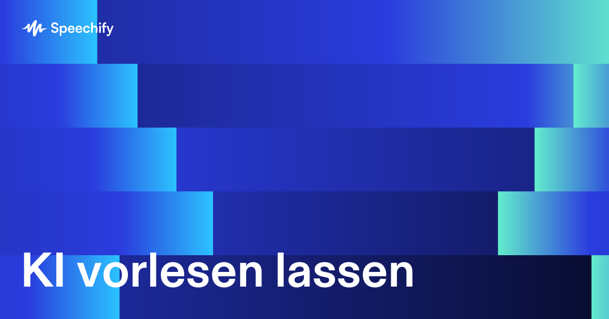 KI vorlesen lassen