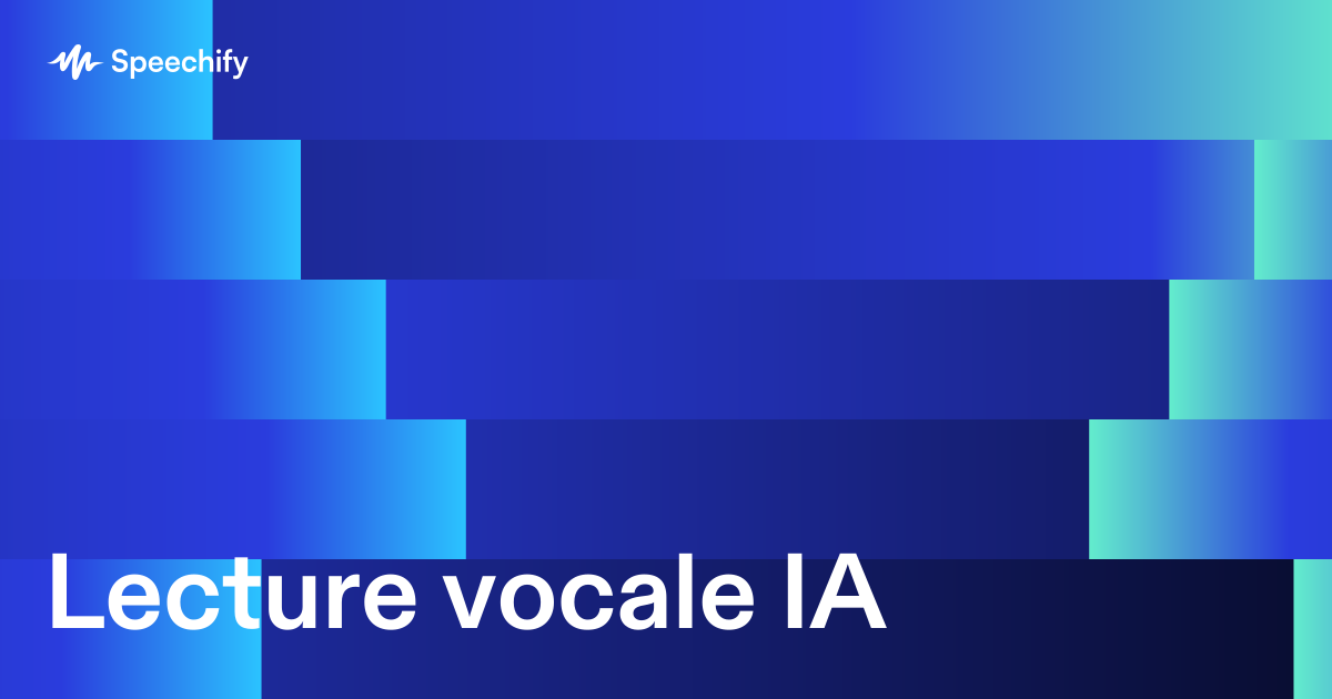 Lecture vocale IA