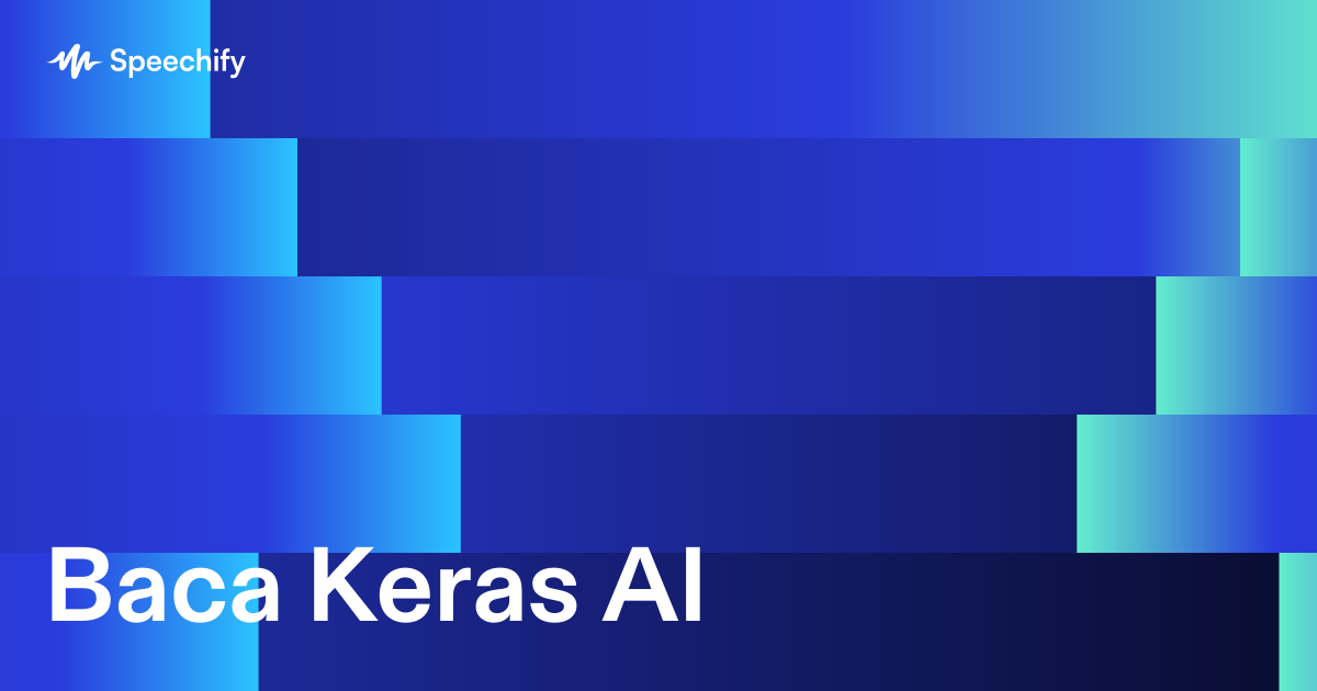 Baca Keras AI