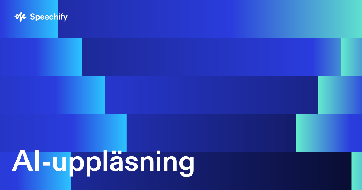AI-uppläsning