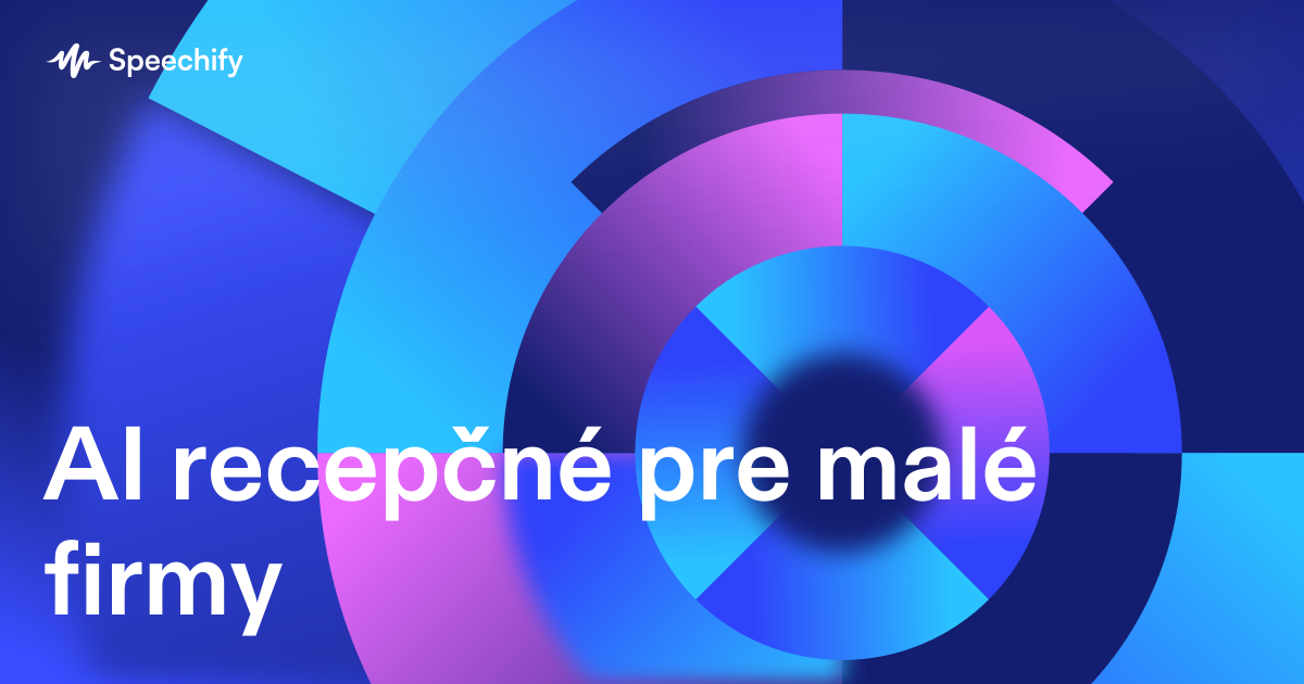 AI recepčné pre malé firmy