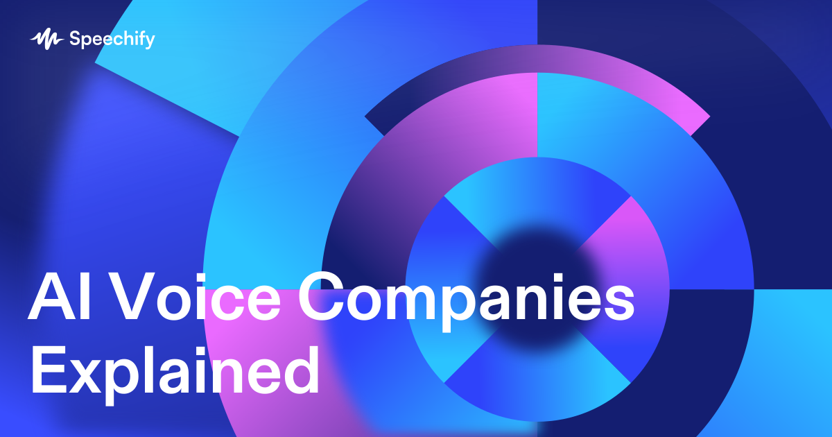 AI Voice Companies Explained