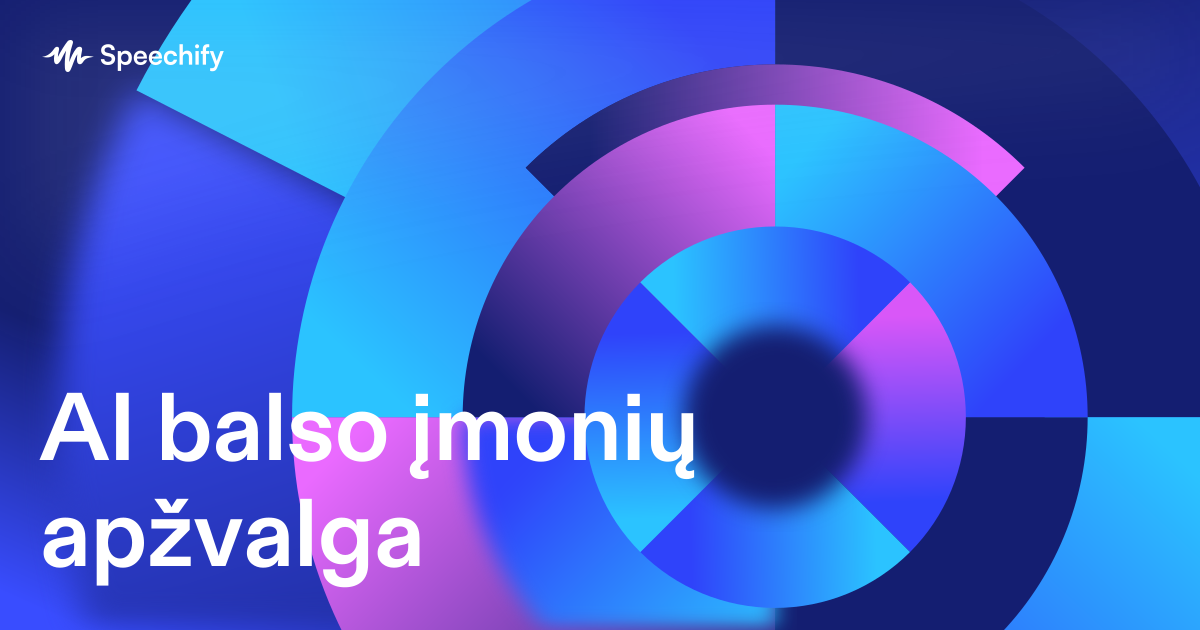 AI balso įmonių apžvalga