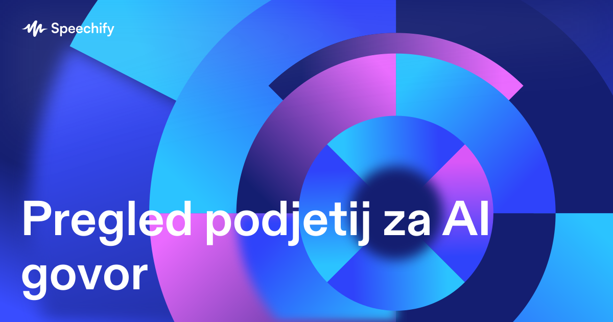 Pregled podjetij za AI govor