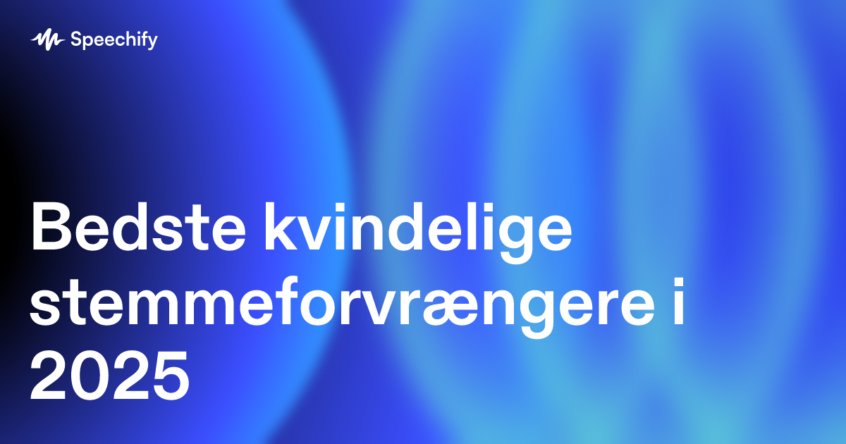 Bedste kvindelige stemmeforvrængere i 2025