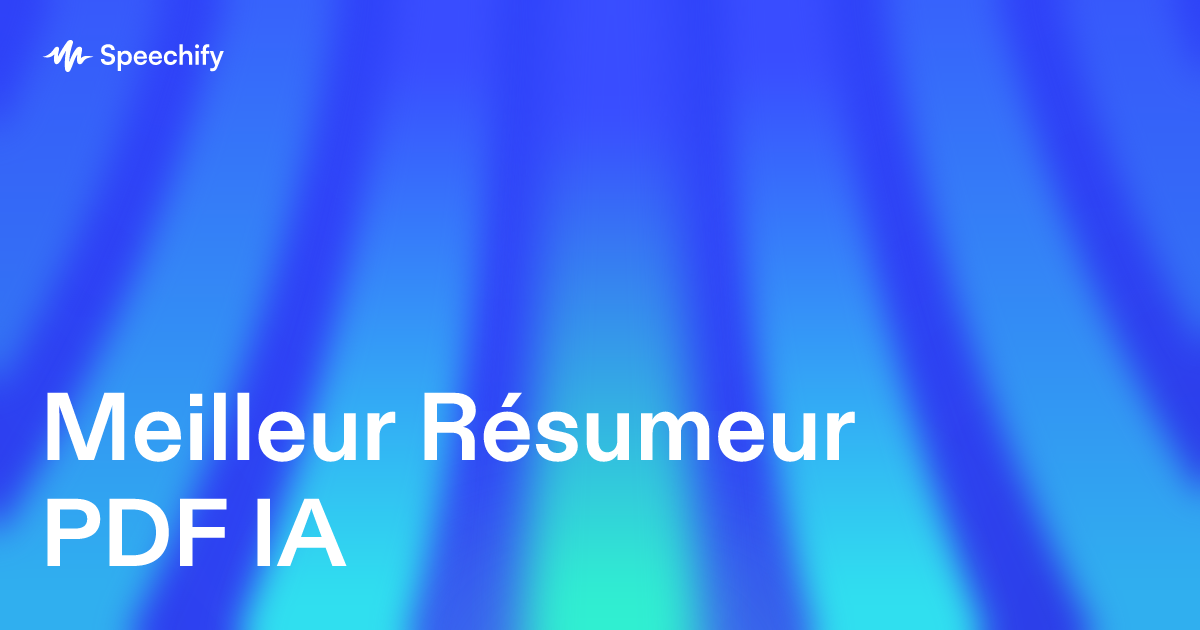 Meilleur Résumeur PDF IA