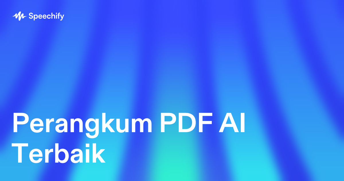 Perangkum PDF AI Terbaik