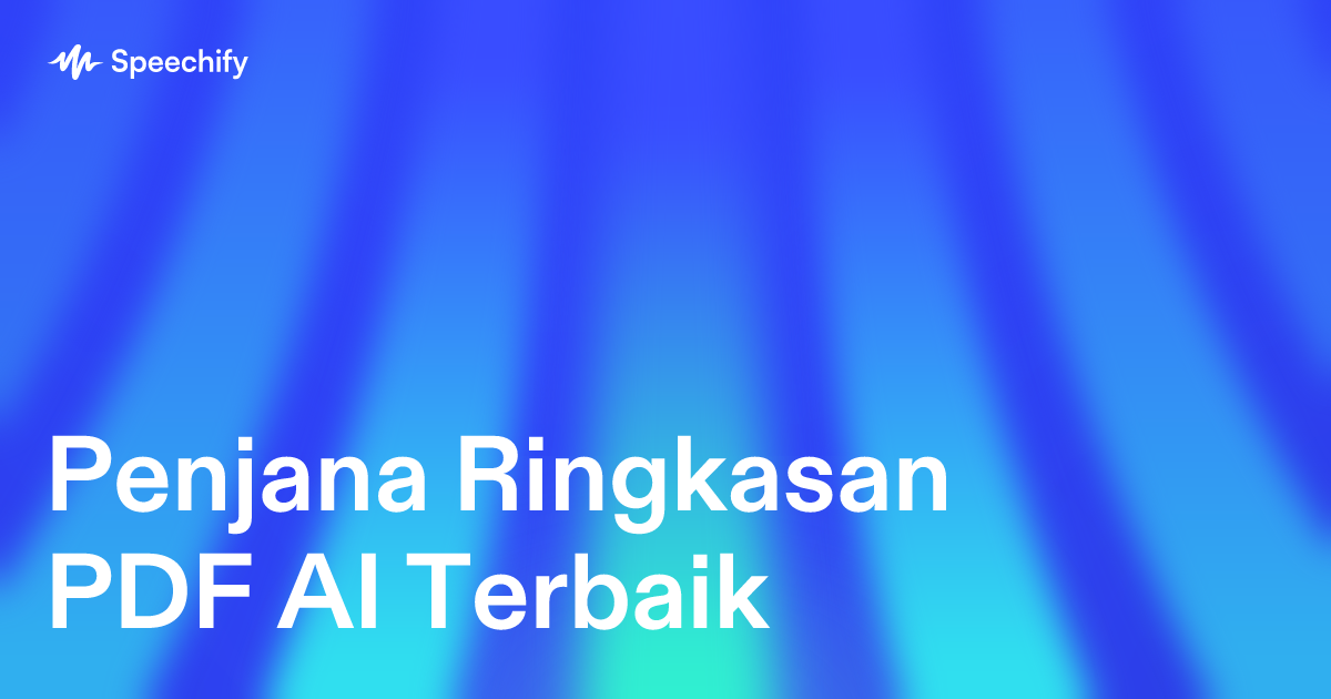 Penjana Ringkasan PDF AI Terbaik