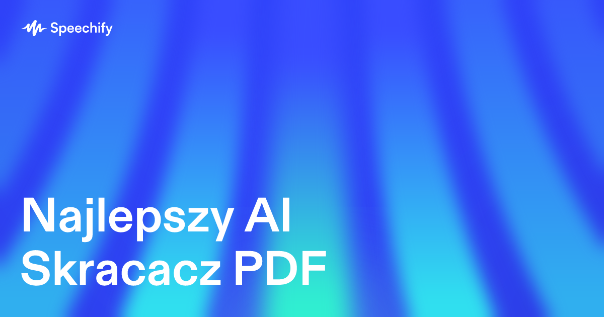 Najlepszy AI Skracacz PDF