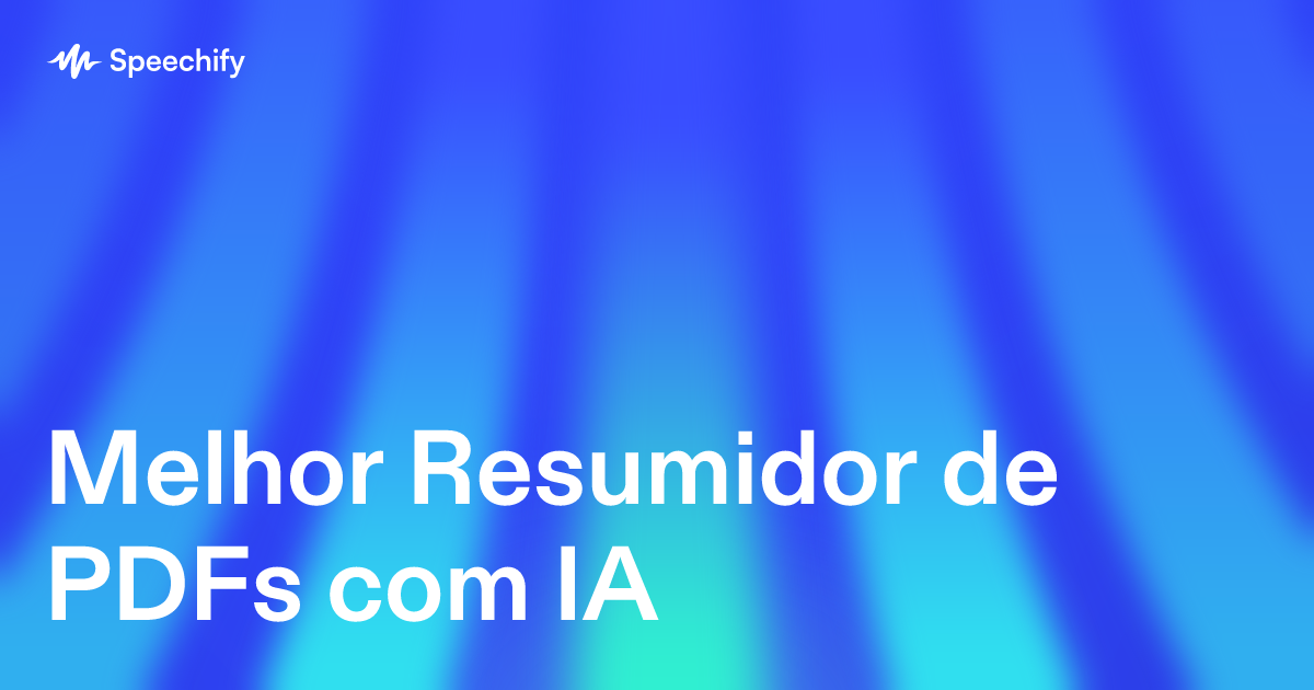 Melhor Resumidor de PDFs com IA