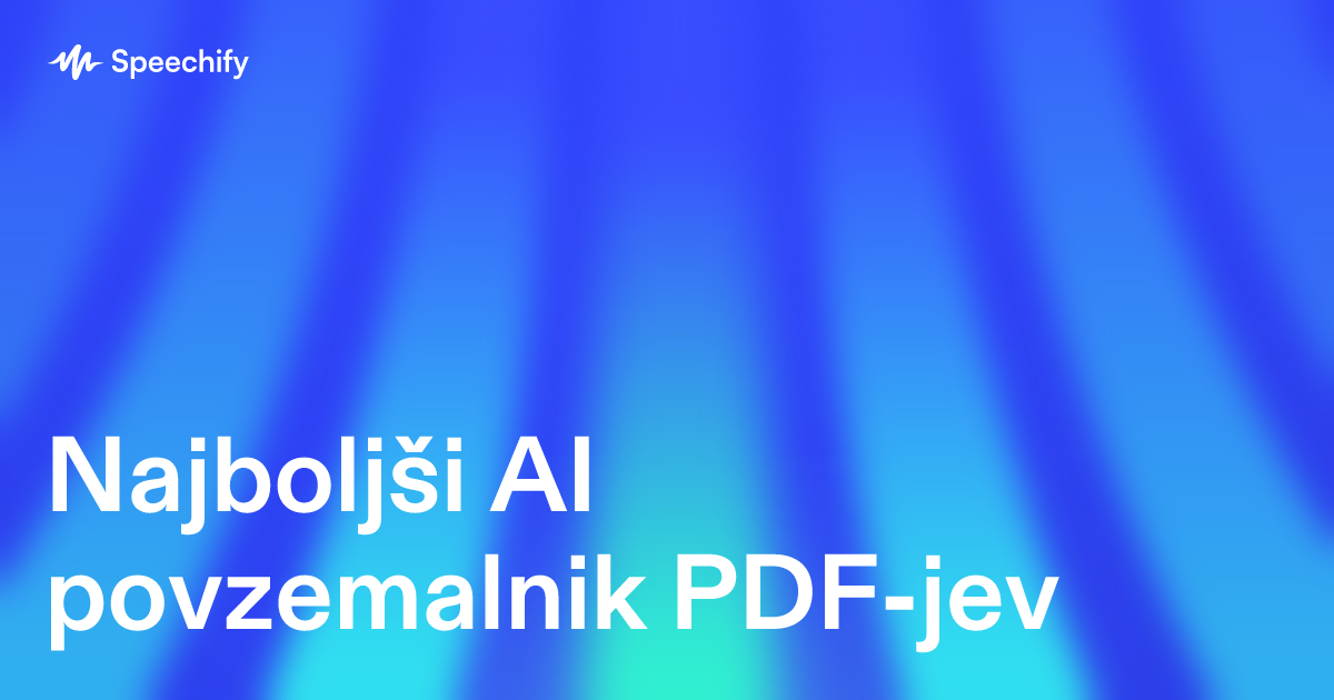 Najboljši AI povzemalnik PDF-jev