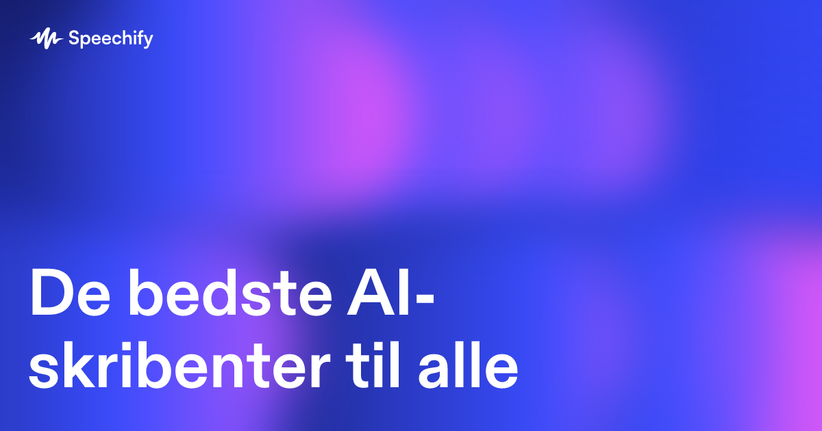 De bedste AI-skribenter til alle