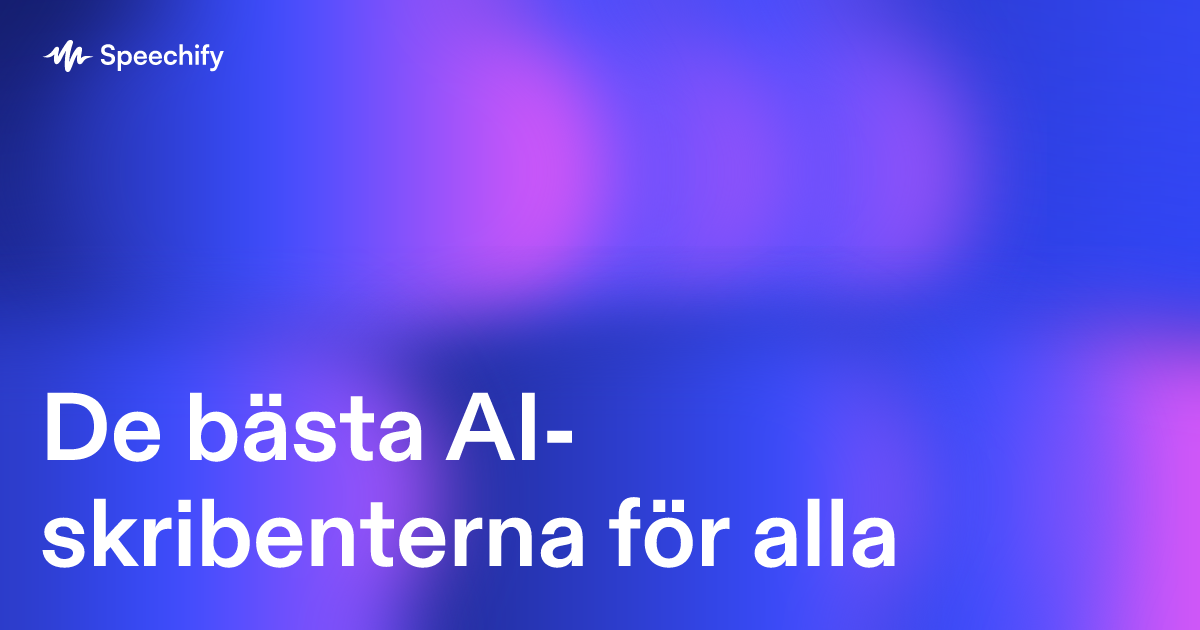 De bästa AI-skribenterna för alla