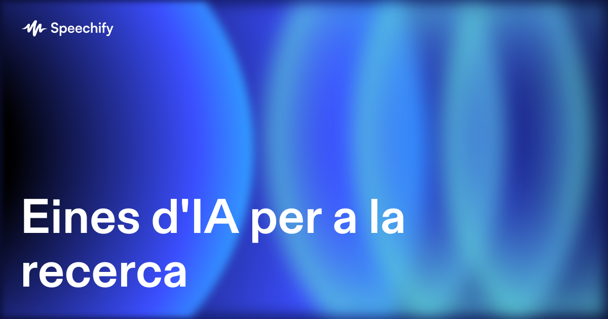 Eines d'IA per a la recerca