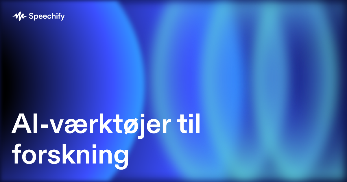 AI-værktøjer til forskning