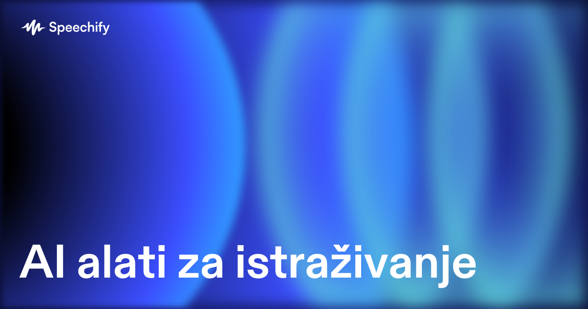 AI alati za istraživanje