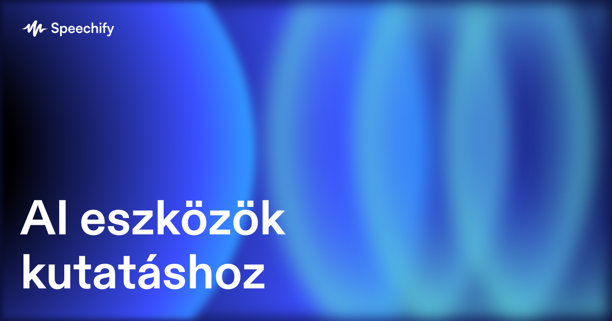 AI eszközök kutatáshoz