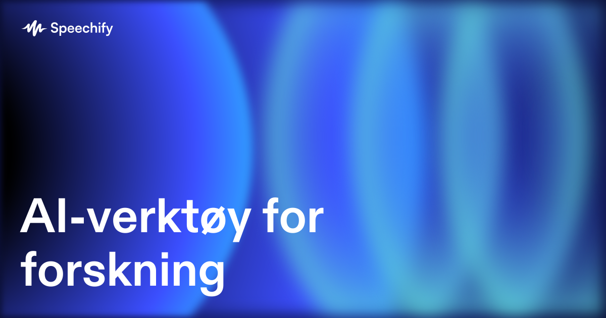 AI-verktøy for forskning