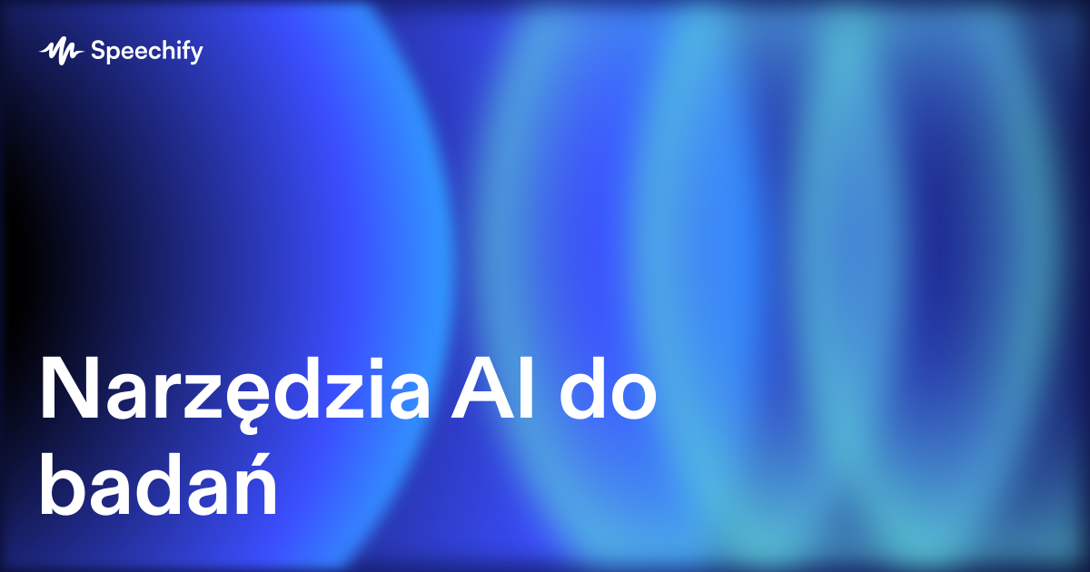 Narzędzia AI do badań