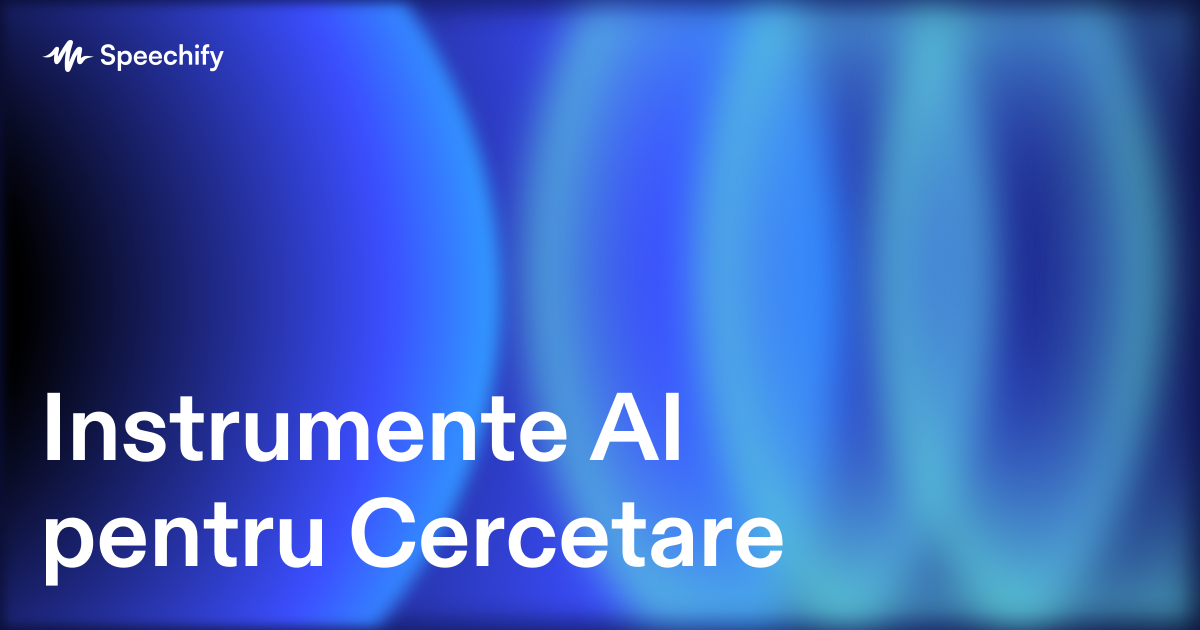 Instrumente AI pentru Cercetare
