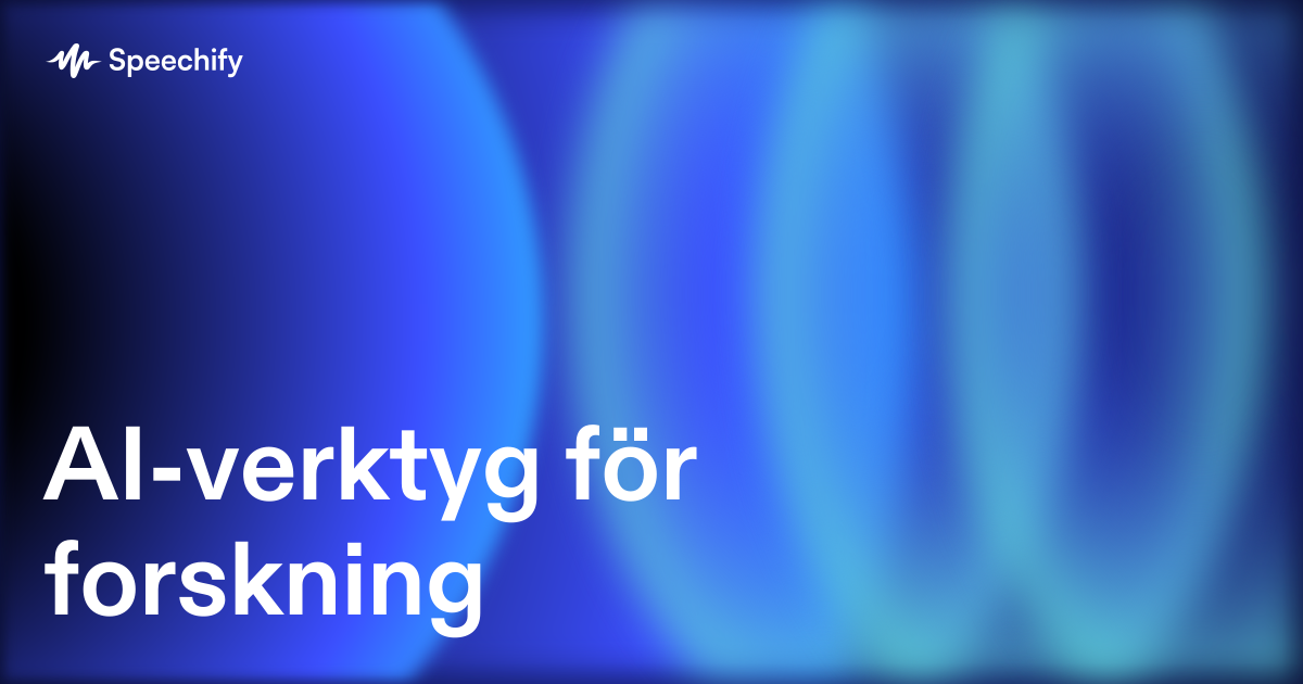 AI-verktyg för forskning