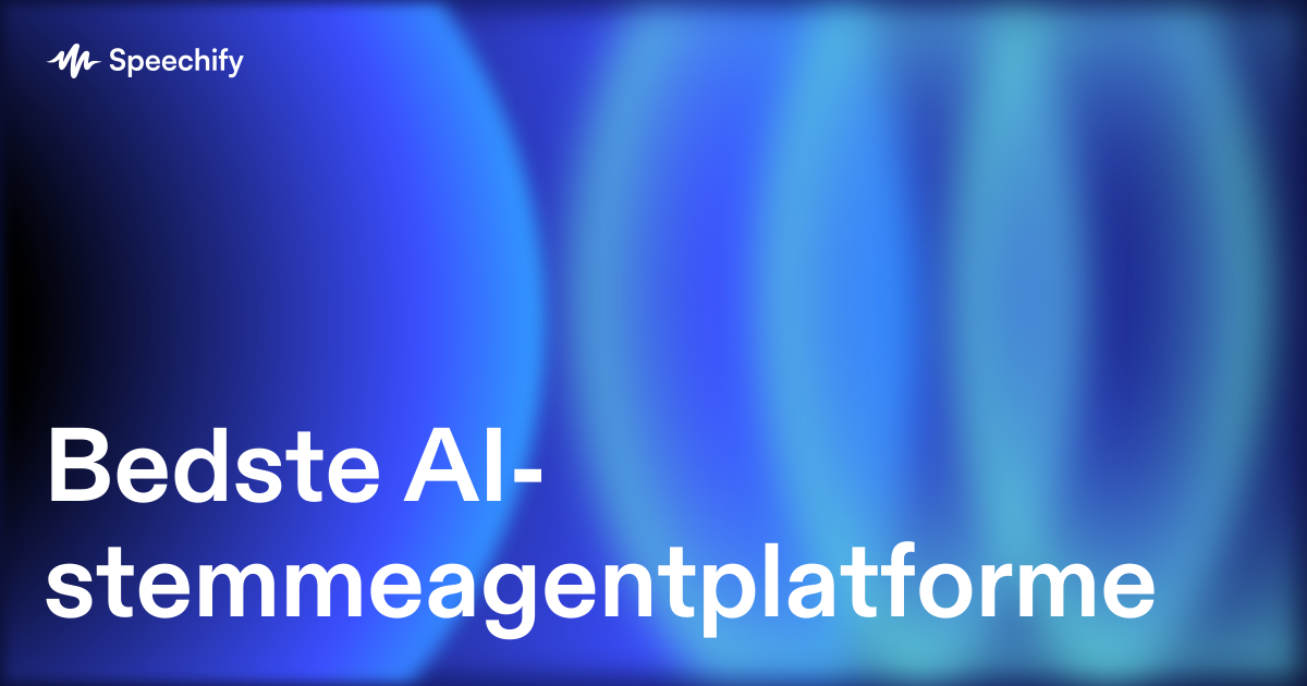 Bedste AI-stemmeagentplatforme