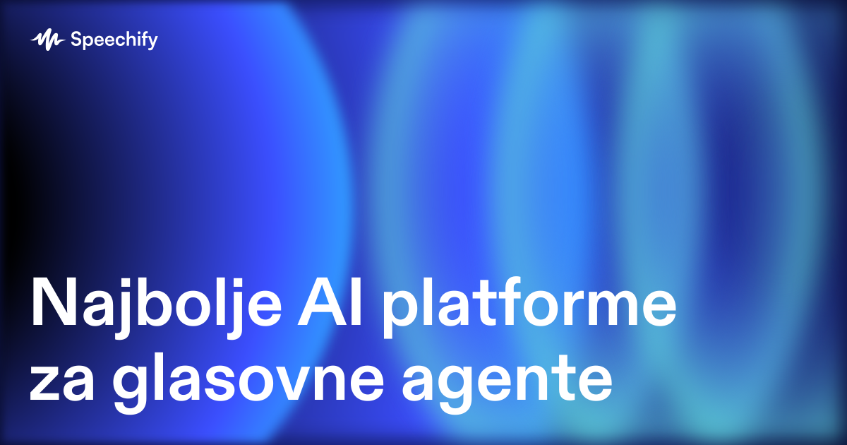 Najbolje AI platforme za glasovne agente