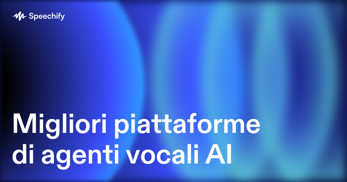 Migliori piattaforme di agenti vocali AI