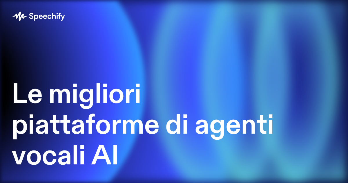 Le migliori piattaforme di agenti vocali AI
