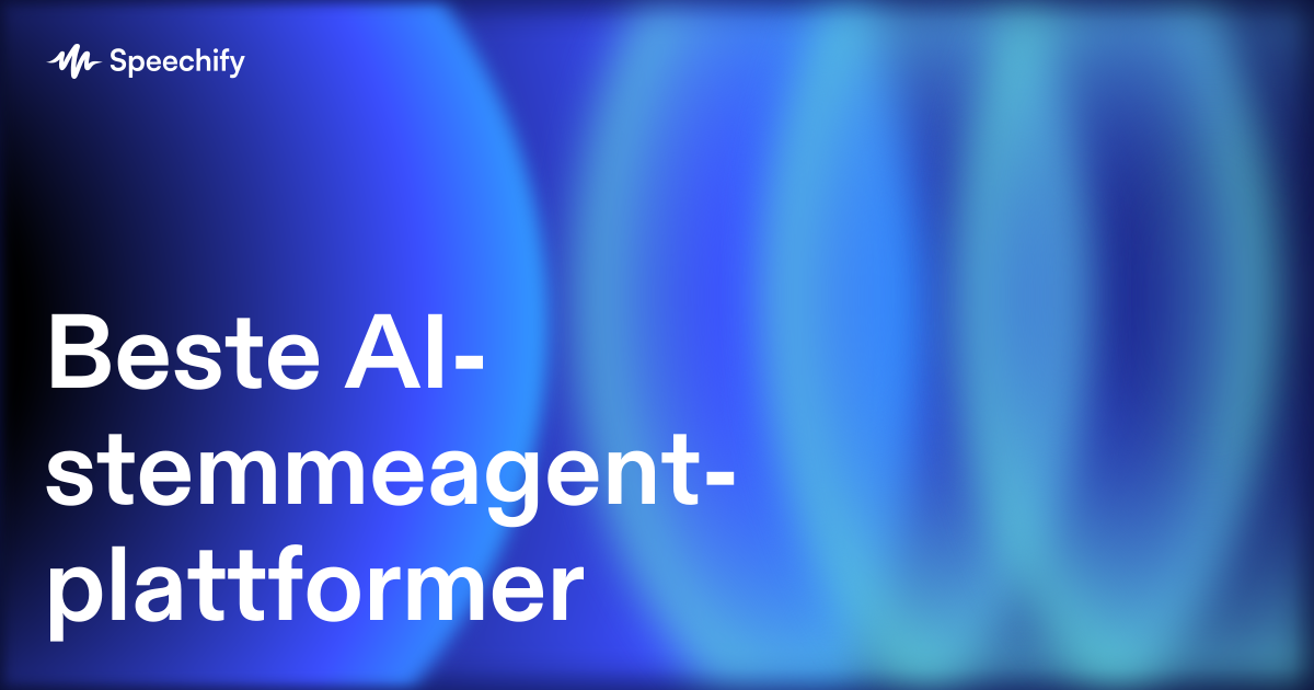 Beste AI-stemmeagent-plattformer