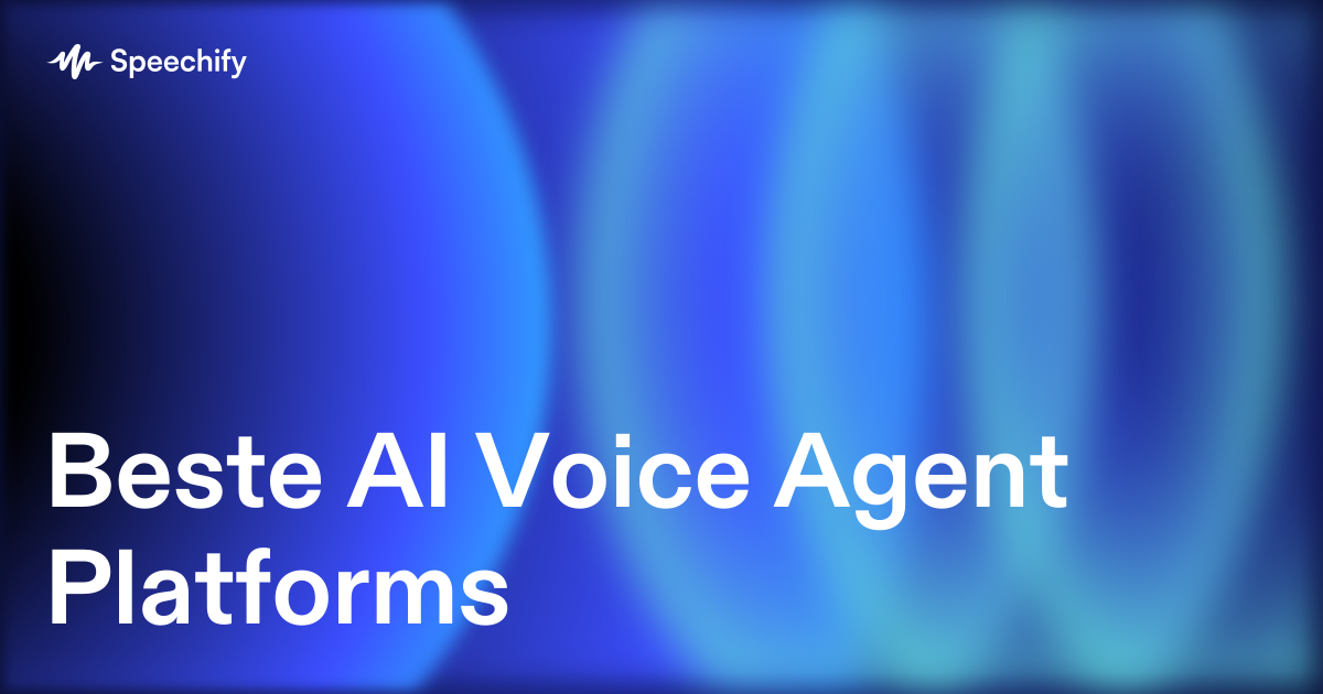 Beste AI Voice Agent Platforms