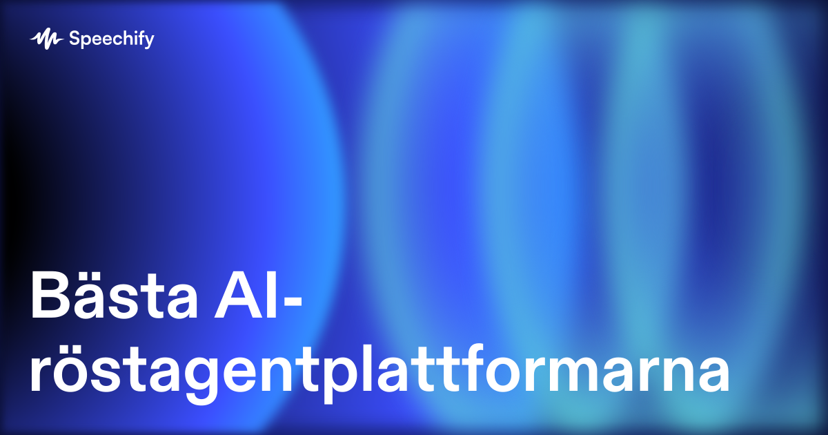 Bästa AI-röstagentplattformarna