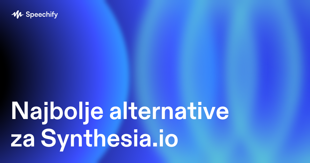 Najbolje alternative za Synthesia.io