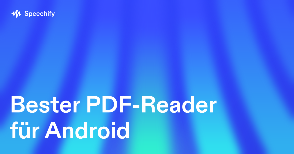 Bester PDF-Reader für Android