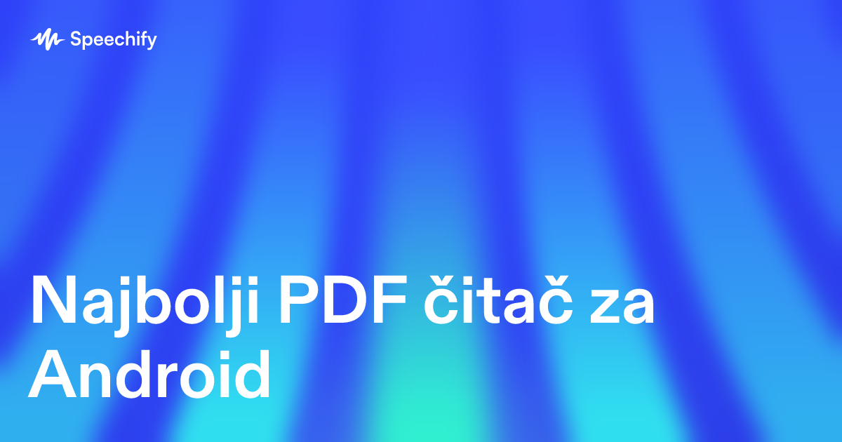 Najbolji PDF čitač za Android