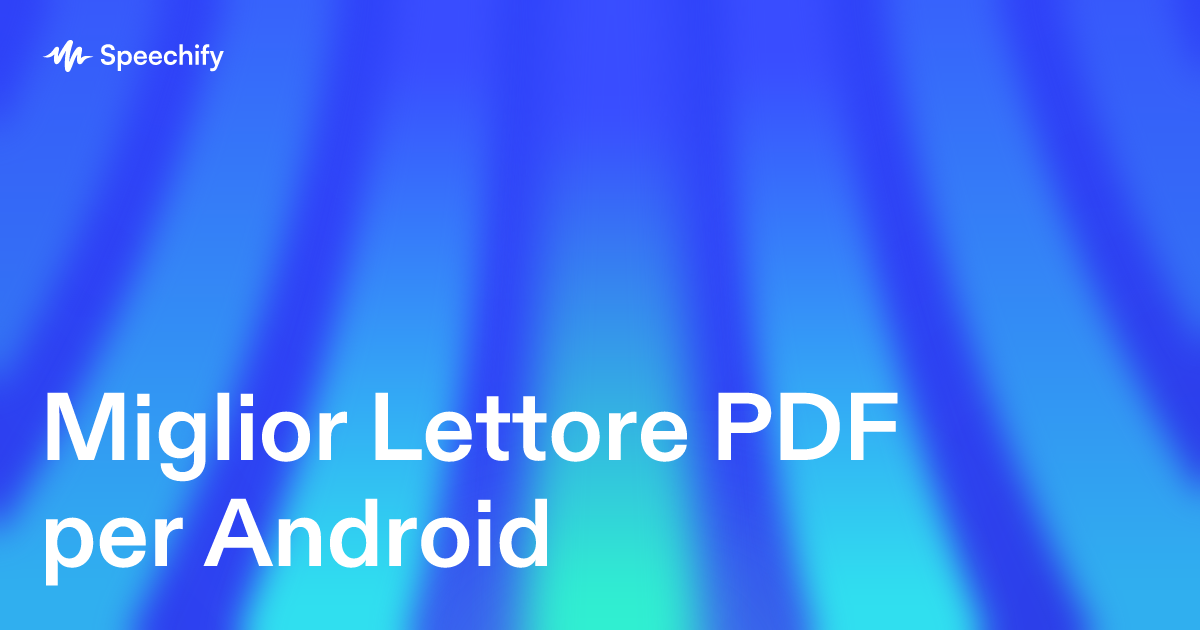 Miglior Lettore PDF per Android